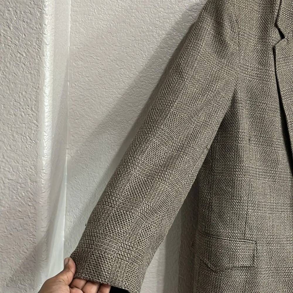 PIONEER Men's Brown Glen Plaid Sport Coat Blazer